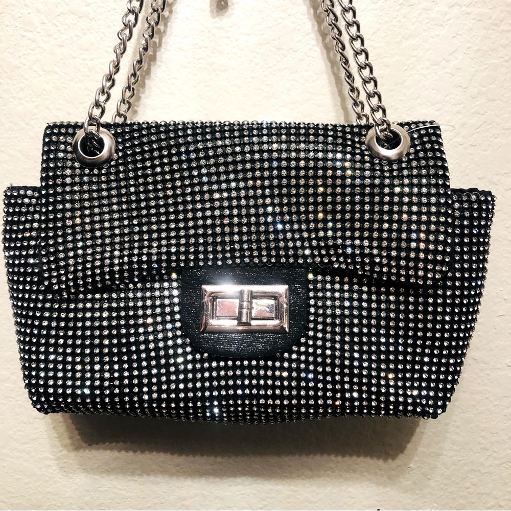 Gunne Sax by Jessica McClintock Beaded Mesh Flap SELMA Clutch